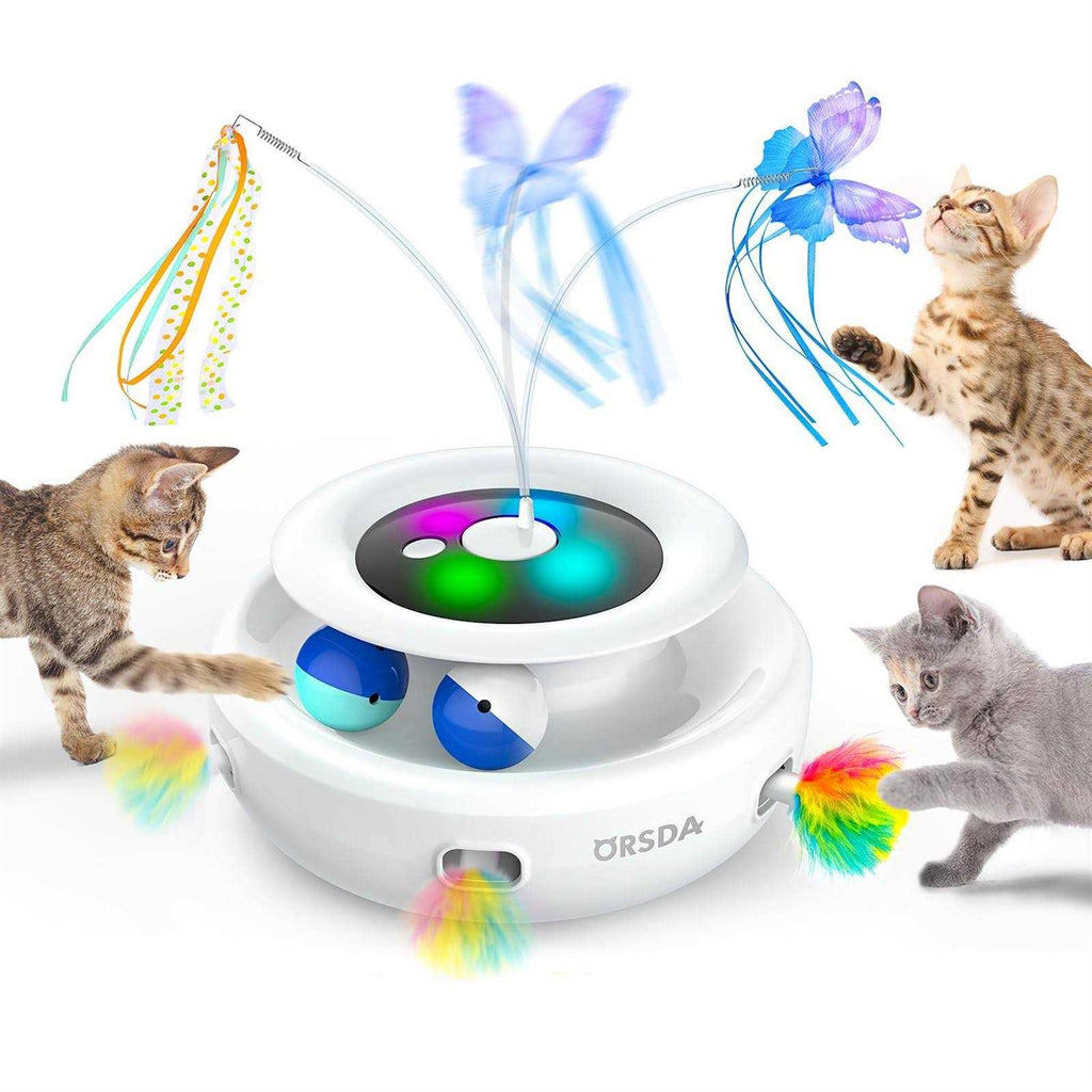 3-in-1 Rechargeable Interactive Cat Toys B116