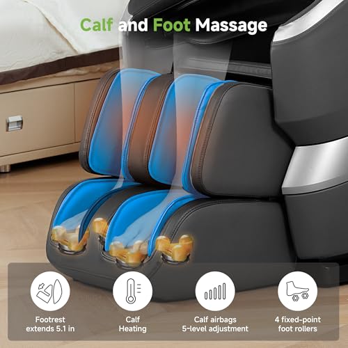 Black Full Body Zero Gravity Shiatsu Massage Recliner Q75857