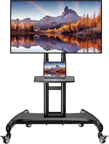 32-82 Inch Mobile TV Cart with Wheels W692