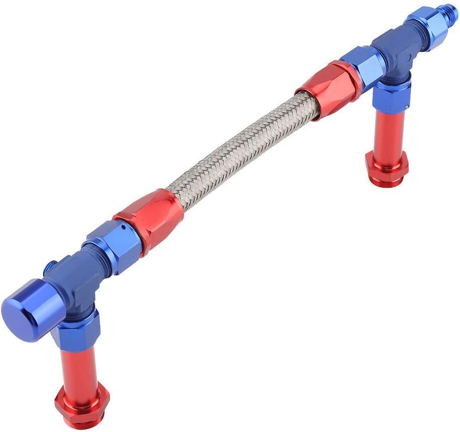 AN8 Braided Dual Feed Fuel Line Kit Pack of 2 T355008