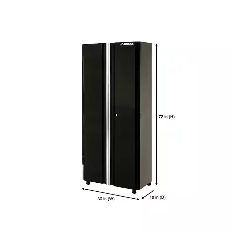 24-Gauge Steel Freestanding Garage Cabinet in Black R930