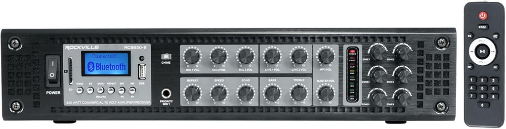 350 Watt 6 Zone 70V Commercial Amplifier P16057