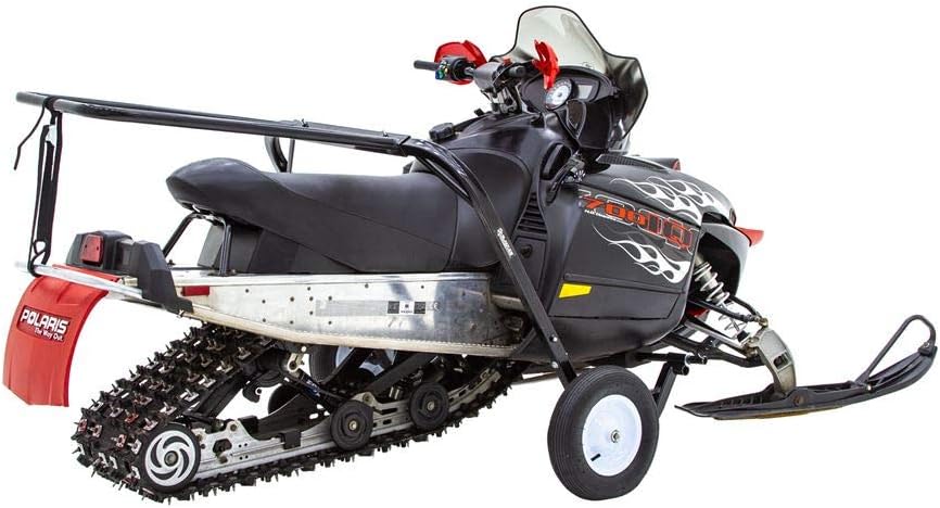 Black Ice Snowmobile Dolly Cart with Large Pneumatic Wheels Y55716
