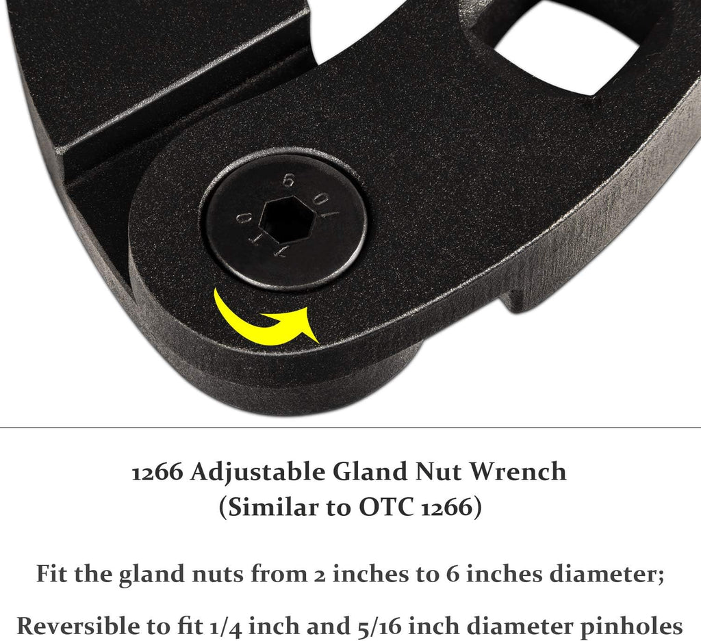 Adjustable Gland Nut Wrench for Hydraulic Cylinders U218