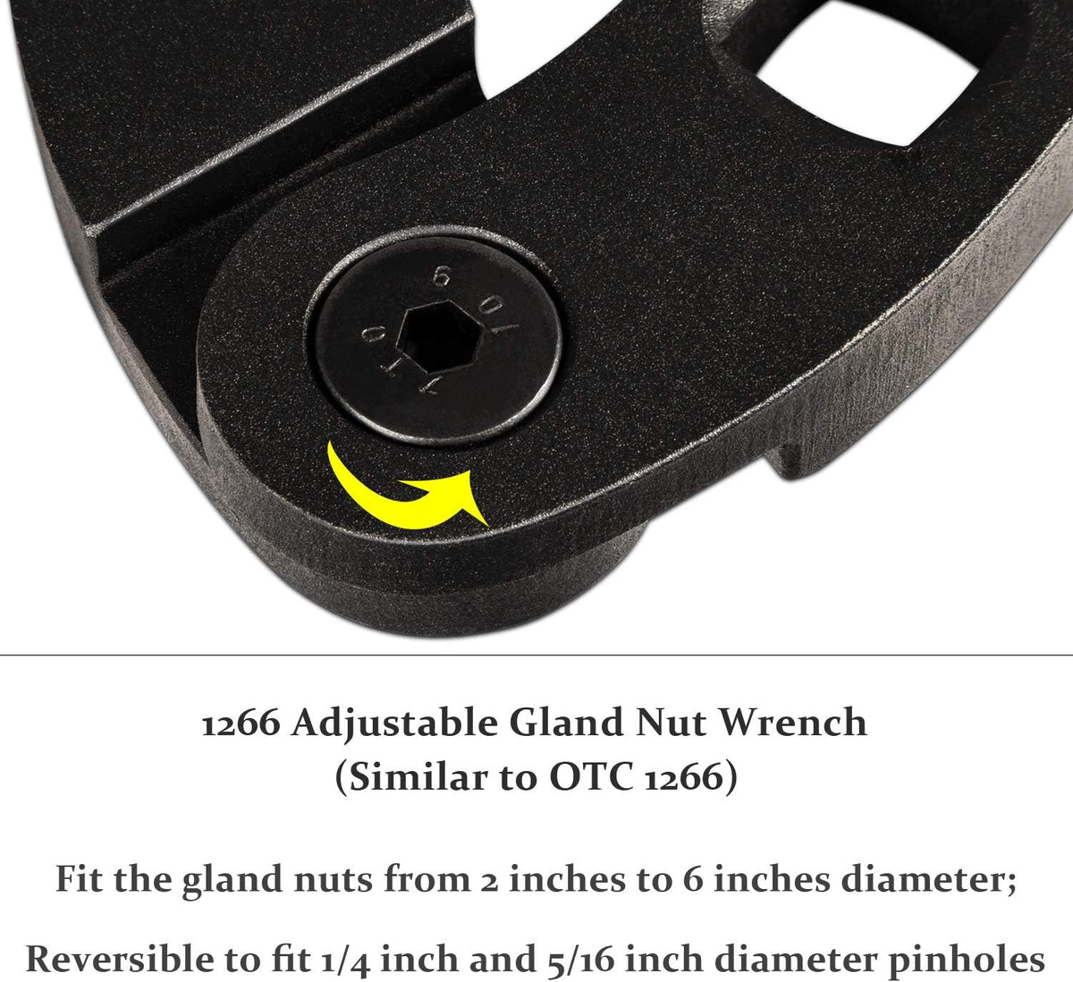 Adjustable Gland Nut Wrench for Hydraulic Cylinders U218