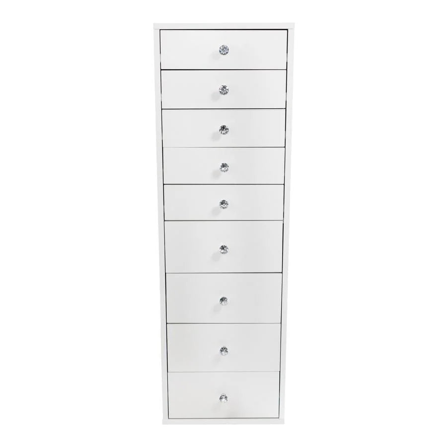 Light Pink 9 Drawer Makeup Vanity Storage N200488
