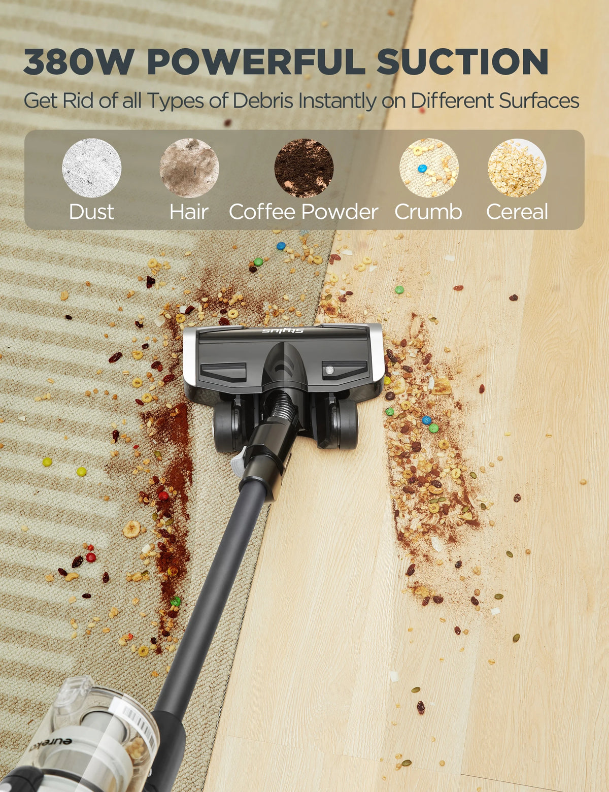 Cordless Stick Vacuum Cleaner, Lightweight, Black R87030
