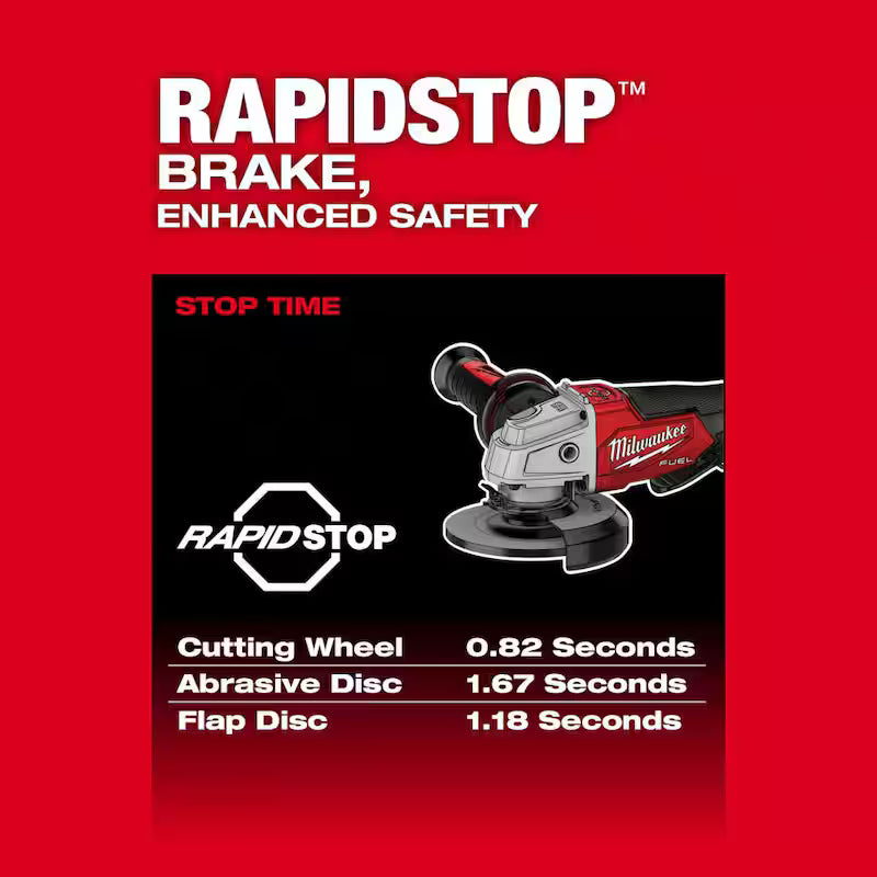 18V Lithium-Ion Brushless Cordless 4-1/2 in./5 in. Grinder and Starter Kit with 5.0 Ah Battery and Charger U39092