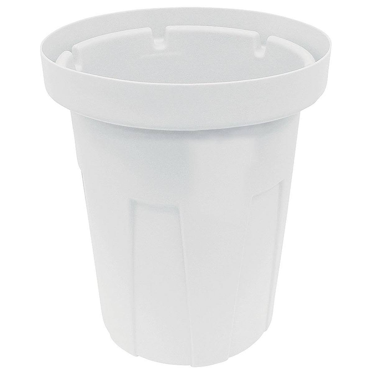 White 20 gal Trash Can A88263