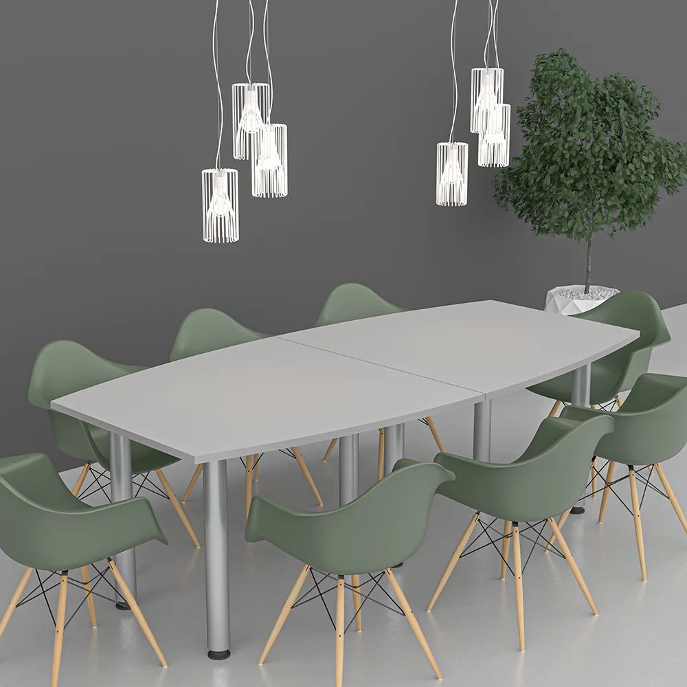 8 Person Boat Shaped Conference Table Y4225