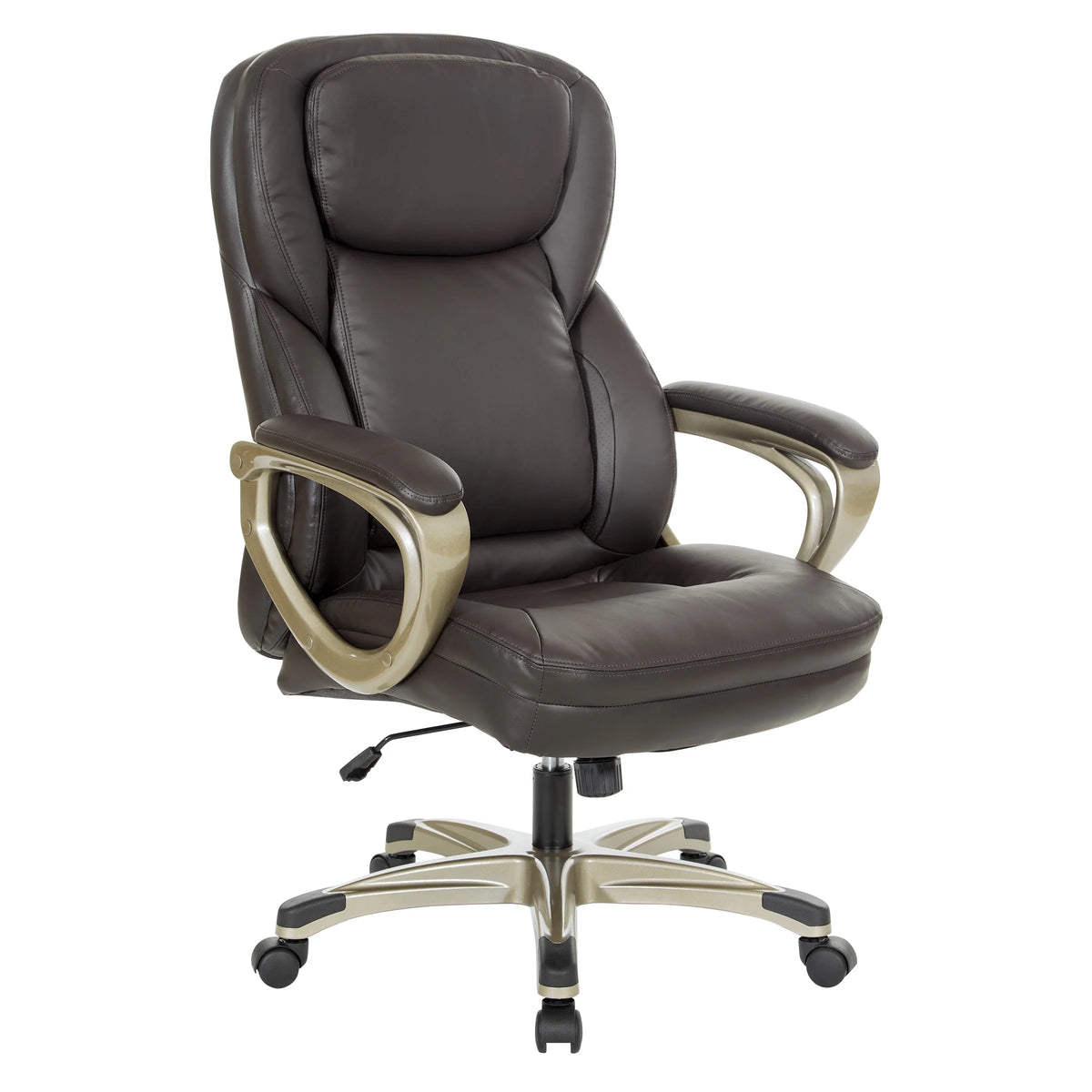 Cream Bonded Leather Executive Office Chair A9495