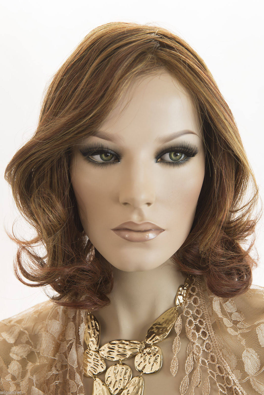 Medium Human Hair Lace Front Mono-filament Petite Wigs W761