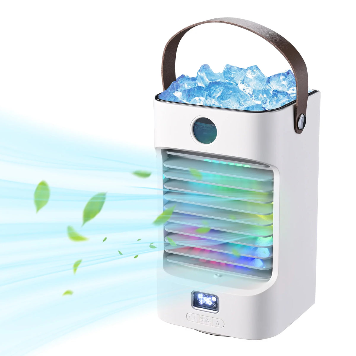 Portable Tabletop Air Cooler Fan with LED Light H852854
