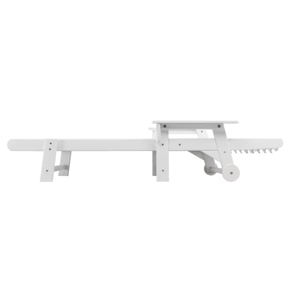 White HDPE Adjustable Backrest Lying Bed H669146