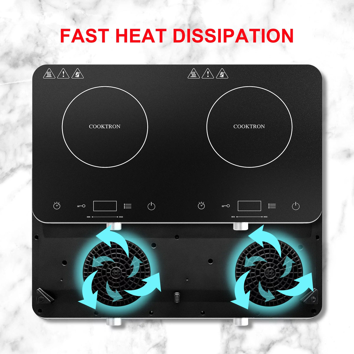 1800W Double Burner Electric Induction Cooktop O500907