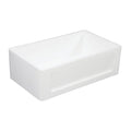 30 In. Apron Front Farmhouse Single Bowl Kitchen Sink, Matte White W62911