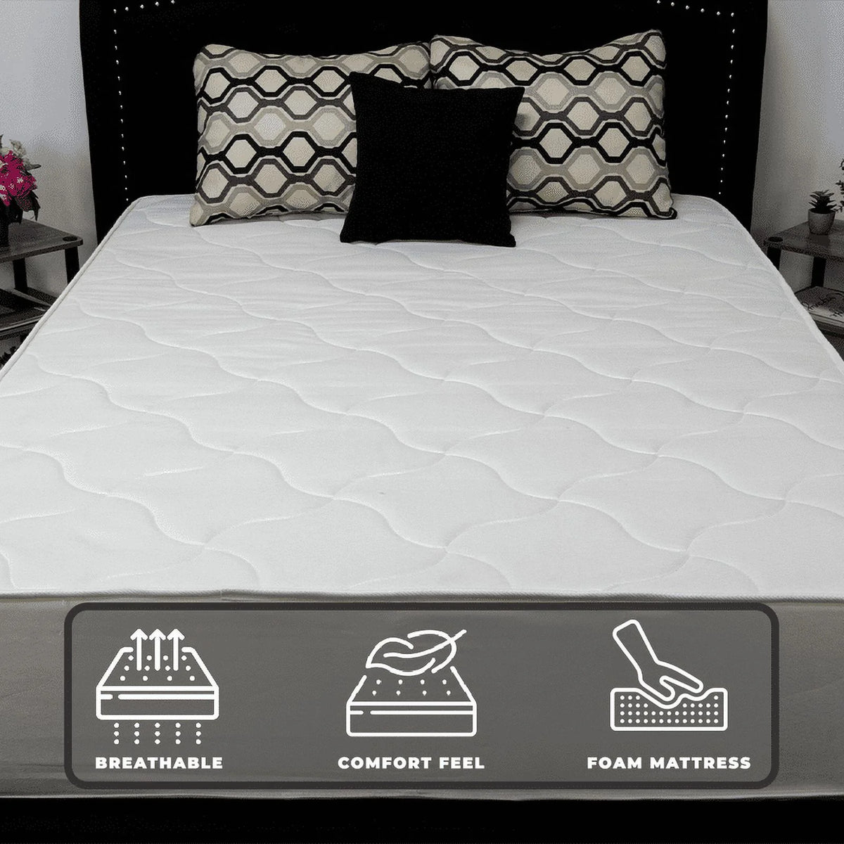 6 Inch Organic Foam RV Queen Mattress C713