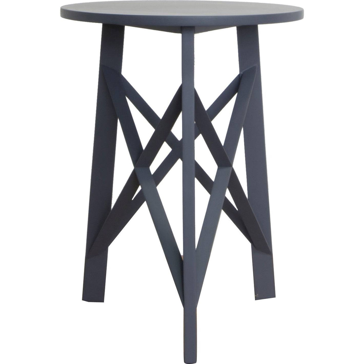 Blue Acacia Wood Accent Table S343463