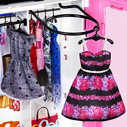 Blonde Fashion Doll & Pink Closet Playset with Clothes & 12 Accessories F563975