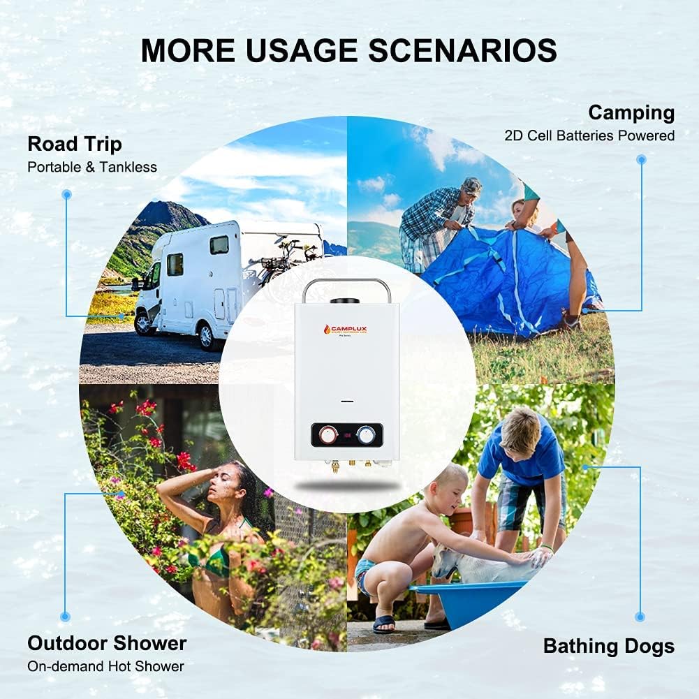 1.58GPM Outdoor Propane Tankless Gas Water Heater E937