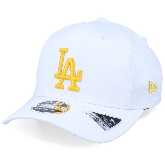 White Los Angeles Dodgers Stretch Snapback Cap F365