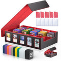 5-Row Trading Card Storage Box with Magnetic Lid B650
