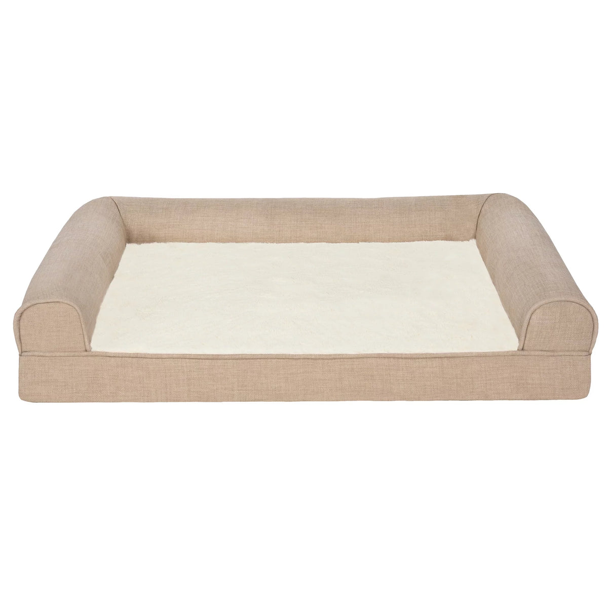 Large Plush Linen Orthopedic Sofa Pet Bed F57115