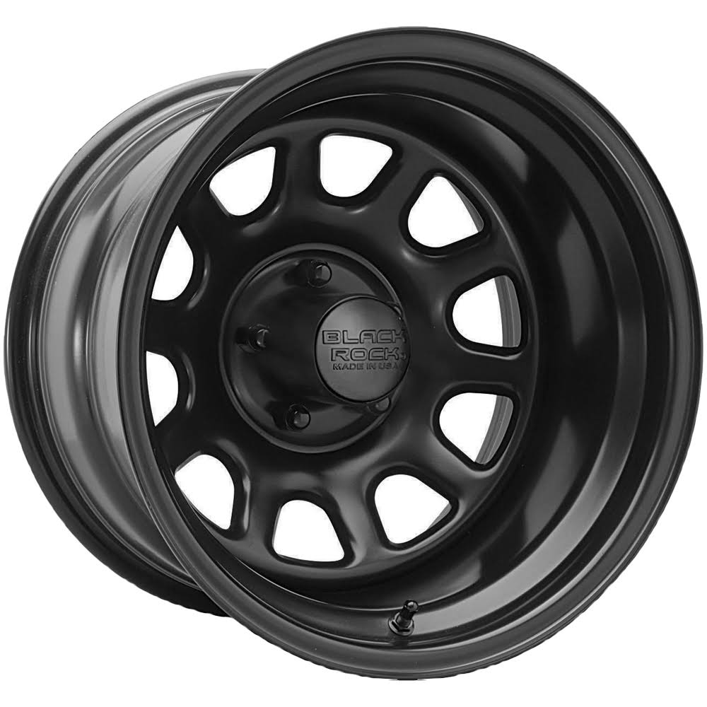 Black Rock Series 942 Type D Matte Black Wheels M6536