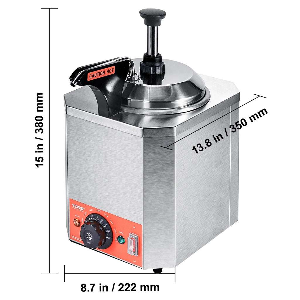 2.3 Qt Stainless Steel Electric Cheese Dispenser C603798
