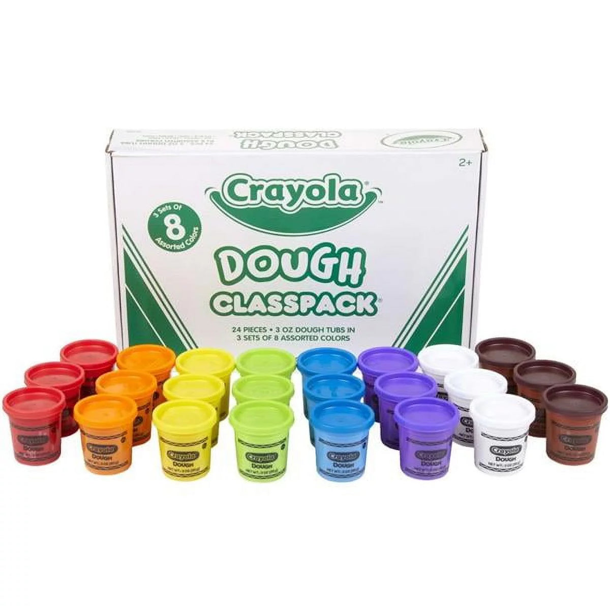 Multi Color 24 Piece Dough Tubs C30306