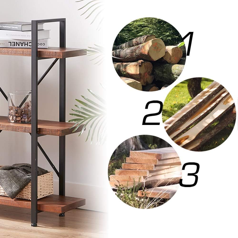 Solid Wood 3 Tier Bookshelf V59826