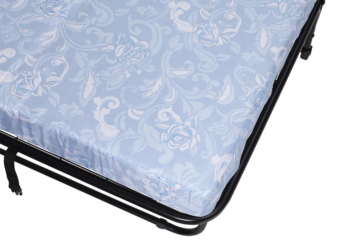 Folding Rollaway Guest Bed with 5 Inch Mattress, Twin B4480