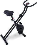 Foldable Magnetic Upright Exercise Bike with 8 Resistance Levels D409