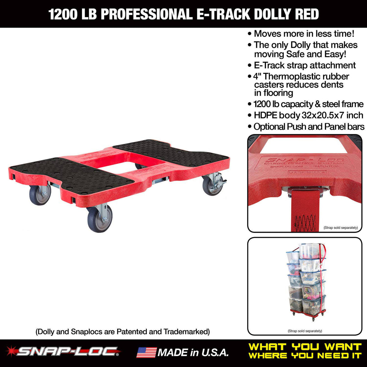 Red Dolly with 1500 lb Capacity H616