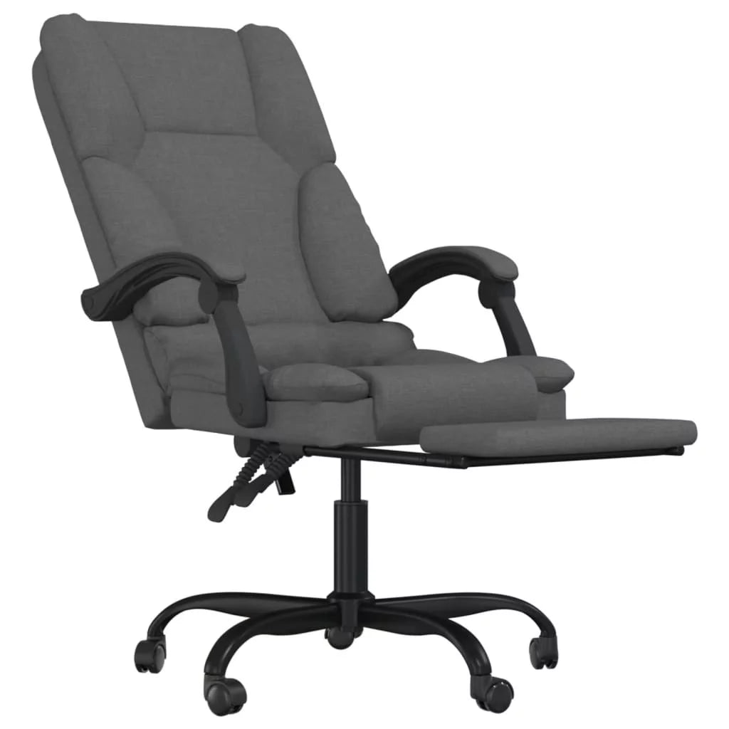 Dark Gray Fabric Reclining Office Chair B37999