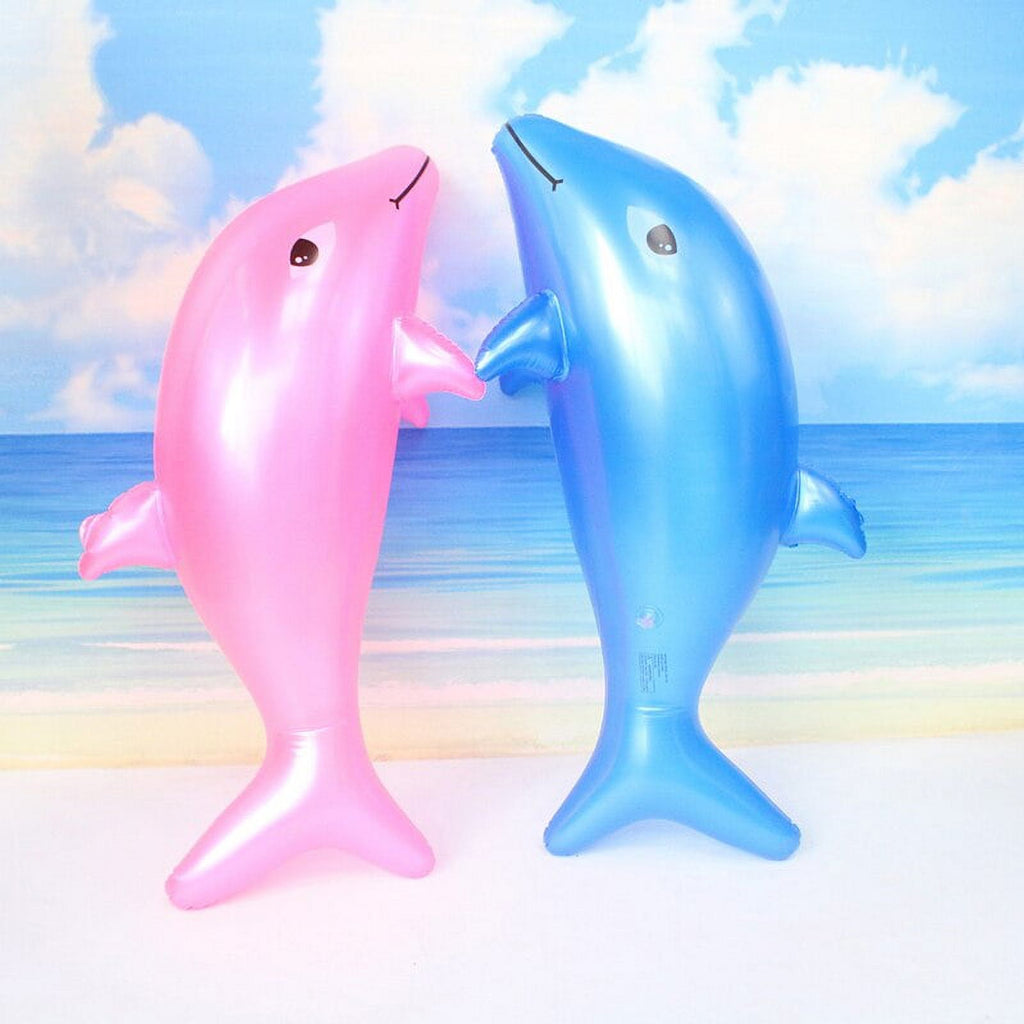 Inflatable Dolphin Beach Swimming Ring Pool Float Water Toy G96562
