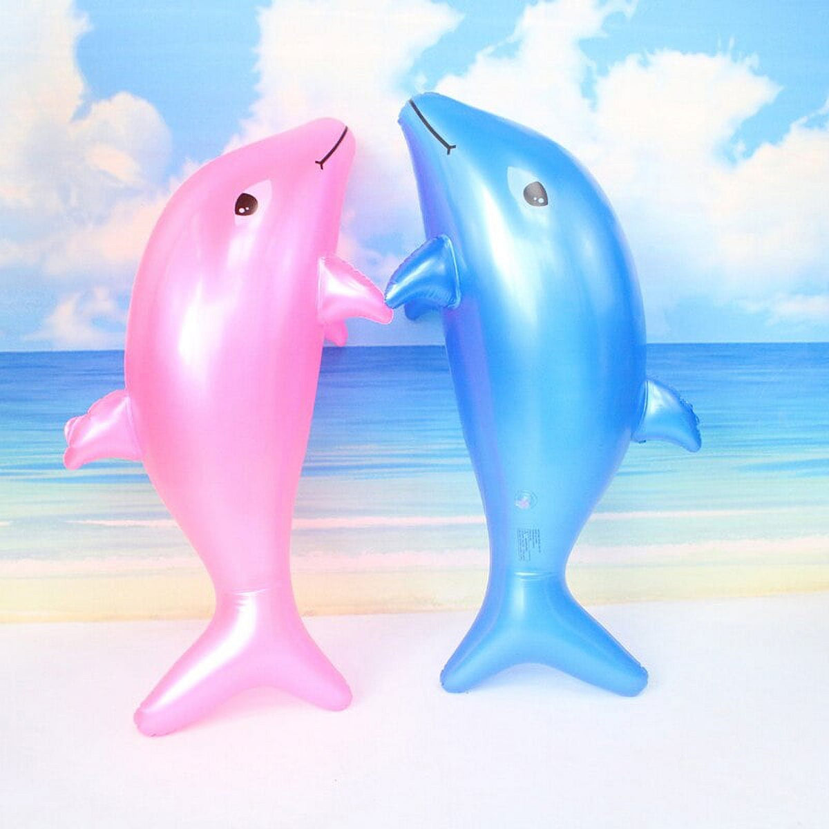 Inflatable Dolphin Beach Swimming Ring Pool Float Water Toy G96562