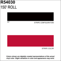 Tomato Red Striping Tape, 3/4 in x 150 ft Z369806