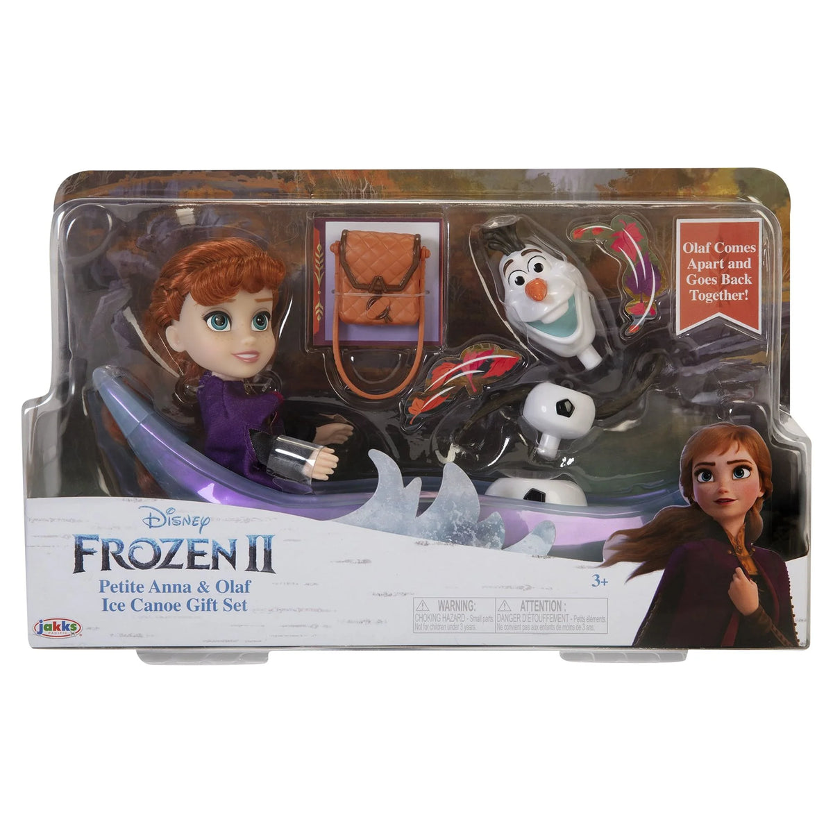 Frozen 2 Petite Princess Anna and Ice Canoe Gift Set Includes Anna, Olaf! Dolls are approximately 6 inches tall X435784
