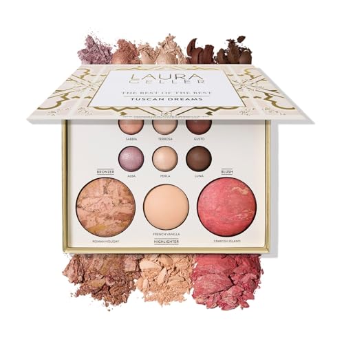 Full Size Baked Palette with Bronzer, Blush, Highlighter and 6 Eyeshadows E7010