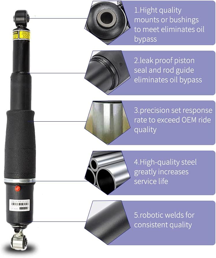 Pair Rear Air Suspension Shock Absorber Struts R478445