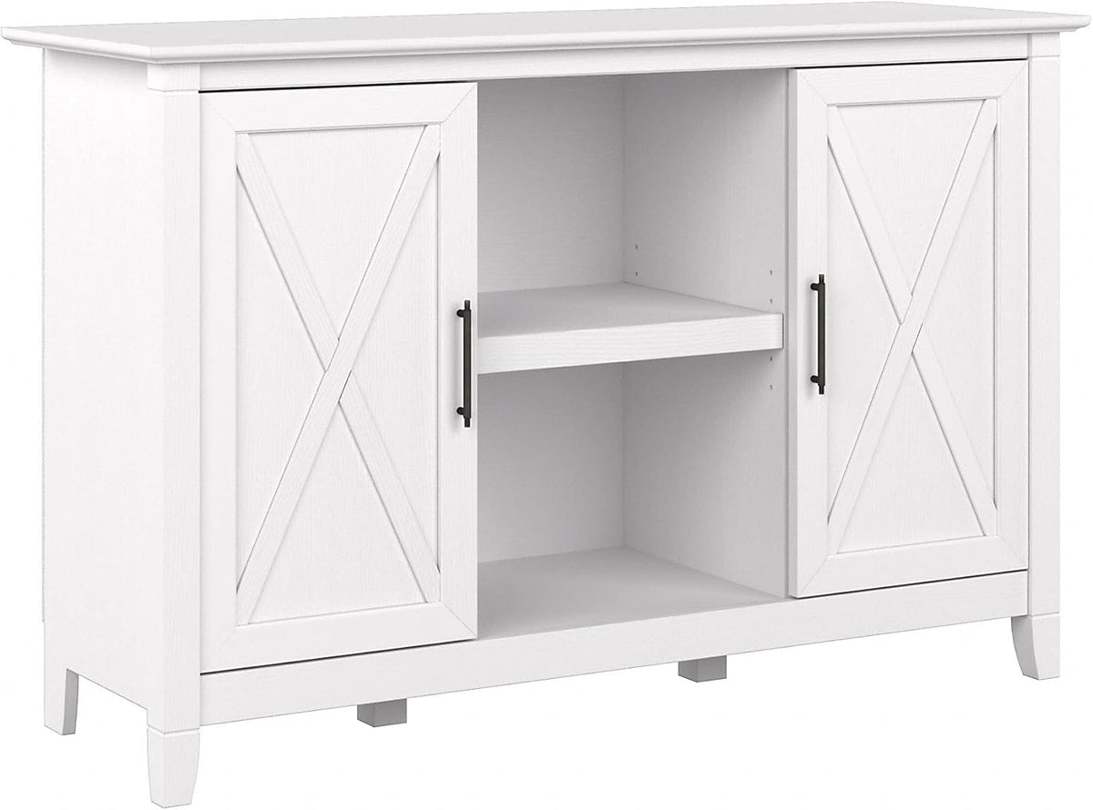 Pure White Oak Accent Cabinet with Doors W506