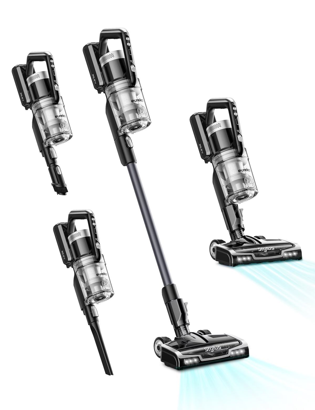 Cordless Stick Vacuum Cleaner, Lightweight, Black R87030