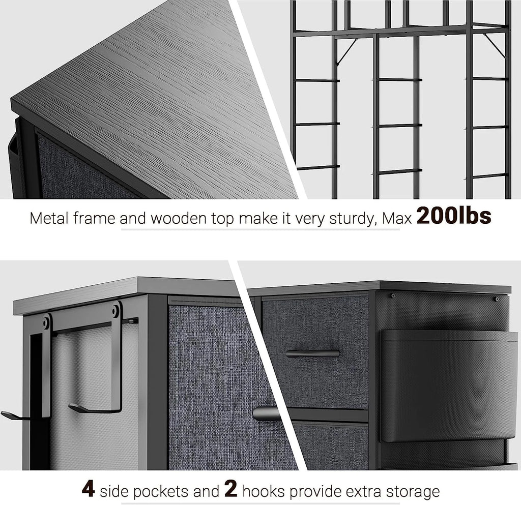 12 Drawer Fabric Dresser N251