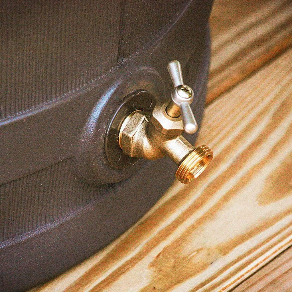 50 Gallon Plastic Rain Barrel with Brass Spigot (5 Pack) N4976