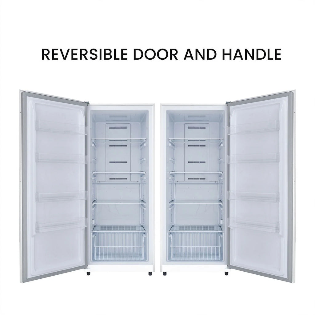 17 cu.ft. Convertible Upright Freezer/Refrigerator in white G8358