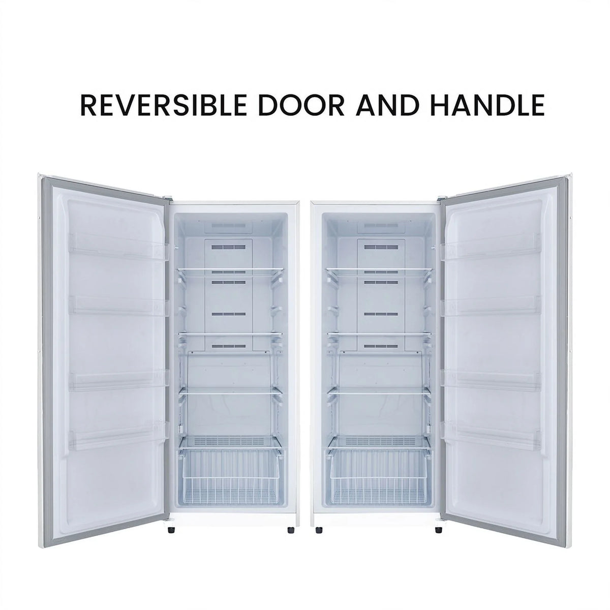 17 cu.ft. Convertible Upright Freezer/Refrigerator in white G8358