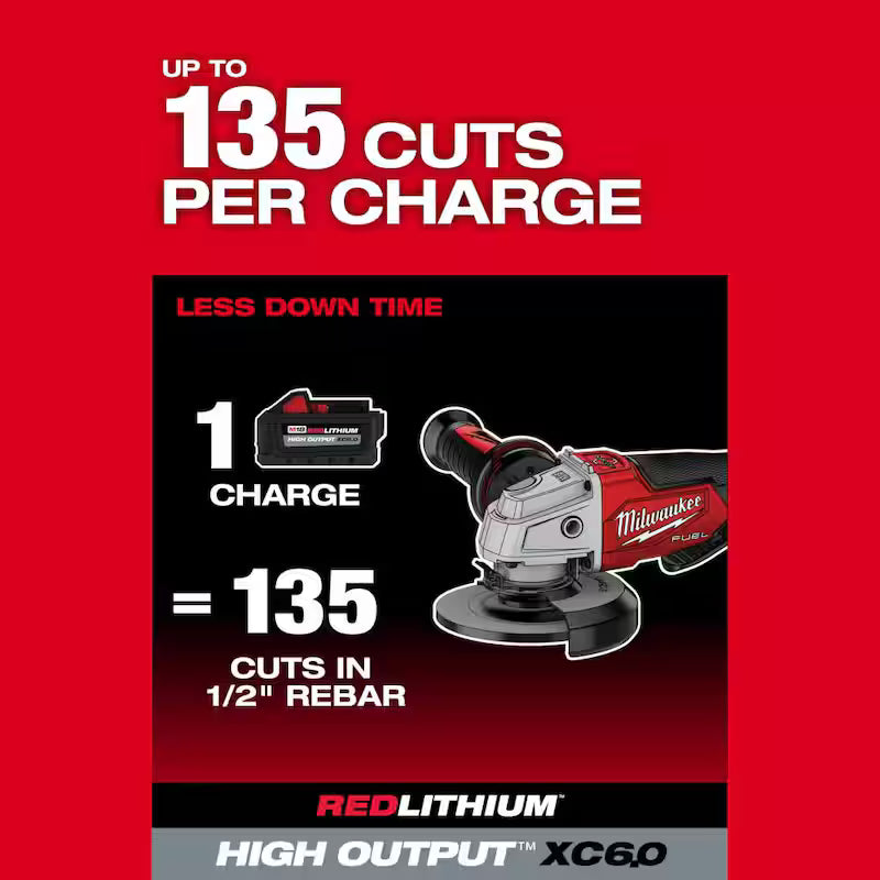 18V Lithium-Ion Brushless Cordless 4-1/2 in./5 in. Grinder and Starter Kit with 5.0 Ah Battery and Charger U39092