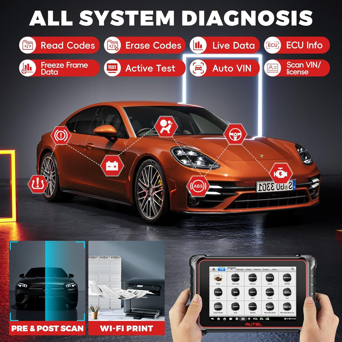 40+ Service All System Diagnostic Tool M4622