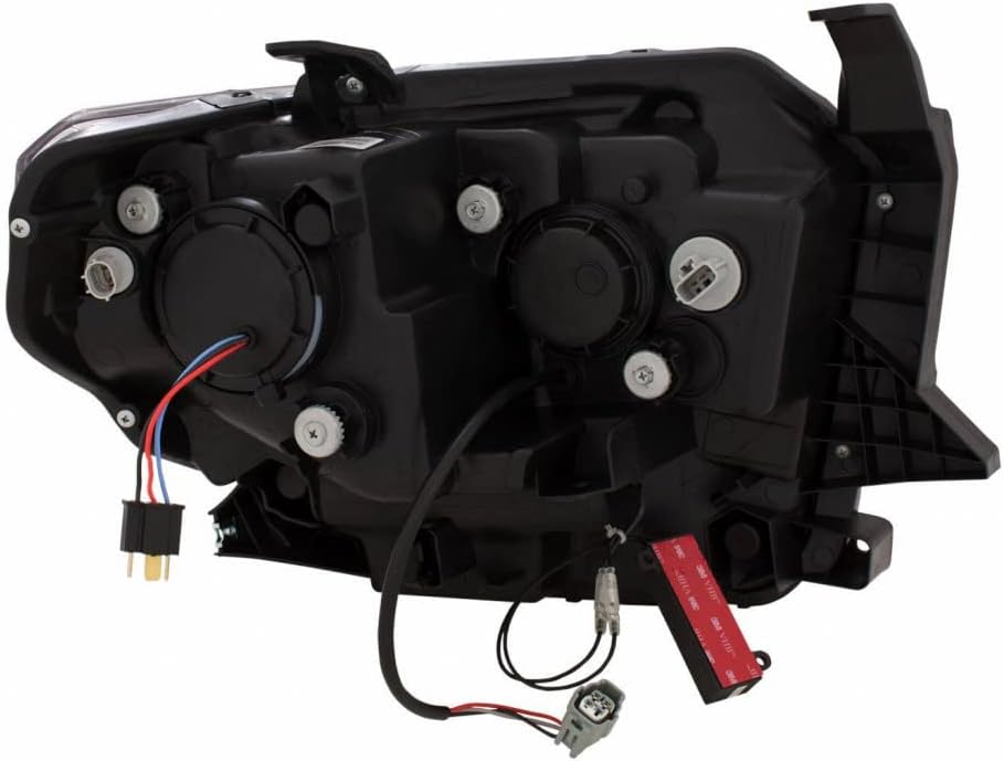 Projector Headlights with U-Bar Switchback Black S7496